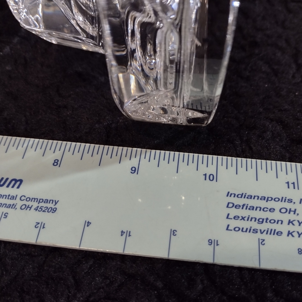 Elegant Clear Glass Candle Holder - Picture 8 of 9